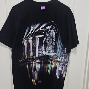 Discovery Purple and Yellow Singapore Label Tee